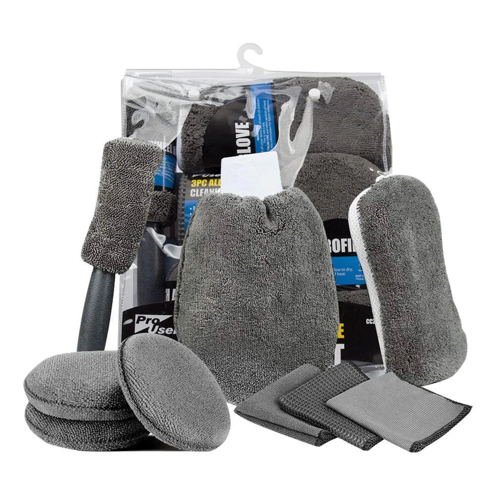 9Pc Car Wash Cleaning Kit